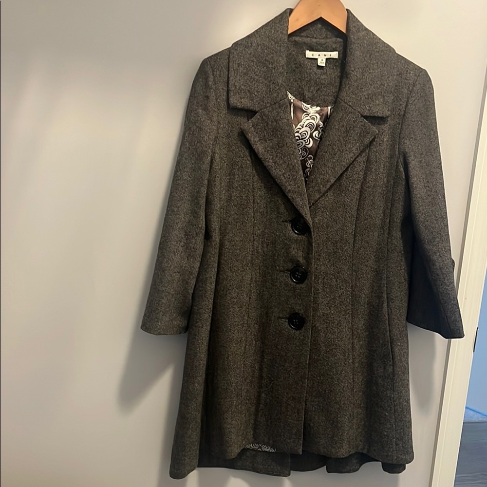 CAbi Wool-blend, Lined Swing Coat